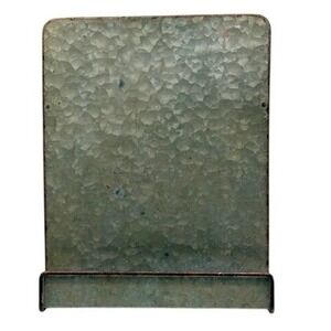 Galvanized Metal Easel Stand Recipe Holder Sign Display Rustic Farmhouse